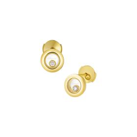 Gelbgold, Ohrringe, Chopard Happy Diamonds Icons Ohrstecker 83A017-0001