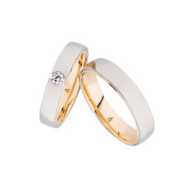 Ringe, Roségold, Christian Bauer Trauring-Set 0241683-0274616