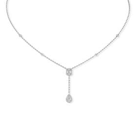 Weißgold, Halsschmuck, Messika My Twin Tie Halskette 06693-WG