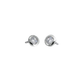 Weißgold, Ohrringe, Heinz Mayer Solitairohrstecker 0.20 ct. O306