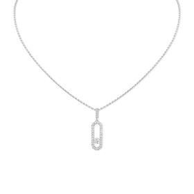         Weißgold, Halsschmuck, Messika Move Uno Kette GM 12058-WG
