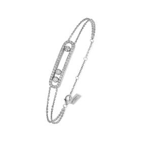 Weißgold, Armschmuck, Messika Move Classique Pavé Armband 03995-WG