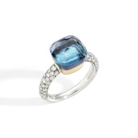 Ringe, Weißgold, Pomellato Nudo Deep Blue klassischer Ring PAC0040O6WHRB0YAV