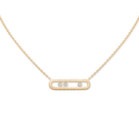 Gelbgold, Halsschmuck, Messika Move Classique Ciselé Halskette 14667-YG