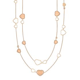 Roségold, Halsschmuck, Chopard Happy Hearts Golden Hearts Halskette 81A007-5921