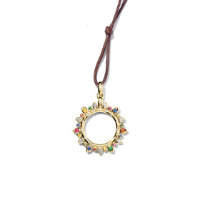 Gelbgold, Halsschmuck, Tamara Comolli SIGNATURE Anhänger Sun 'Candy' Large, Ref: P-SIG-Sun-l-Can-yg
