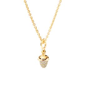 Gelbgold, Halsschmuck, Tamara Comolli MiniMIKADO Anhänger mit Diamant Pavé P-mMC-p-yg