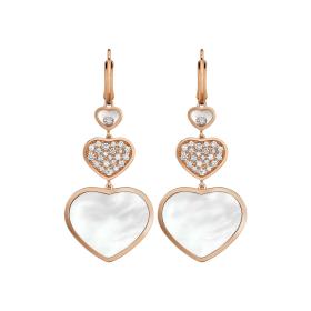 Roségold, Ohrringe, Chopard Happy Hearts Ohrhänger 837482-5316