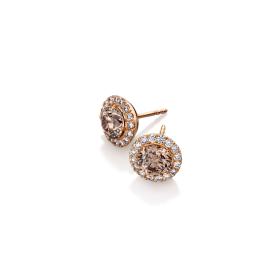 Rotgold, Ohrringe, Hans D. Krieger Fancy Colours Ohrstecker Classic 411.7108.02.2