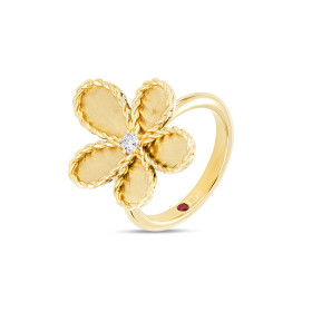 Gelbgold, Ringe, Roberto Coin Jasmine Ring ADR777RI3646_Y