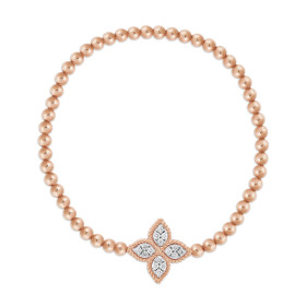 Roségold, Armschmuck, Roberto Coin Princess Flower Armband ADR777BR3028_R