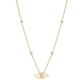 Messika Lange Lucky Eye Halskette 11569-YG