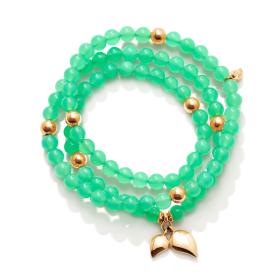 Roségold, Armschmuck, Tamara Comolli INDIA Armband medium Chrysoprase B-IND-Chry-3-m-rg