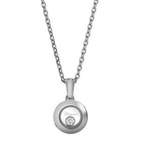 Weißgold, Halsschmuck, Chopard Happy Diamonds Icons Halskette mit Anhänger 79A017-1001