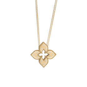         Gelbgold, Halsschmuck, Roberto Coin Venetian Princess Anhänger mit Halskette ADR777CL1247_YW