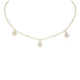 Gelbgold, Halsschmuck, Messika My Twin Halskette 11945-YG