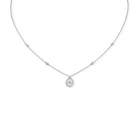 Weißgold, Halsschmuck, Messika Joy Diamant Poire Collier 05224-WG