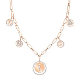Roségold, Halsschmuck, Messika Lucky Move Charms Kette 11728-PG