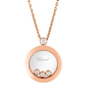Rotgold, Halsschmuck, Chopard Happy Diamonds Icons Anhänger 793929-5201