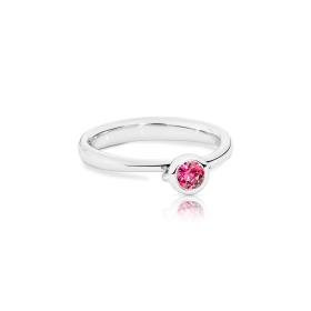 Weißgold, Ringe, Tamara Comolli BOUTON Solitaire Ring R-BOU-Sol-Spi-wg