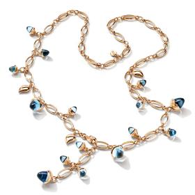 Roségold, Halsschmuck, Tamara Comolli Kurzes MIKADO Collier Sky N-M-56-Sky-rg