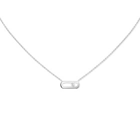         Weißgold, Halsschmuck, Messika Move Uno Halskette 14613-WG