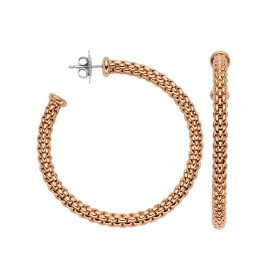 Roségold, Ohrringe, FOPE Essentials Creolen, Ref: 03E06OX_XX_R_XXX_000