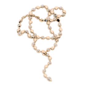 Roségold, Halsschmuck, Tamara Comolli SNOWFLAKES Collier Rivière Classic alternating C-SF-Riv-Cl-alt-rg