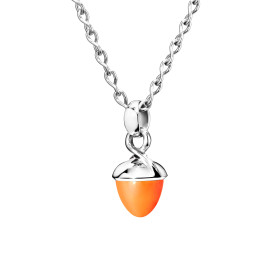 Weißgold, Halsschmuck, Tamara Comolli MIKADO Flamenco Anhänger mit Karneol P-MB-Carn-wg