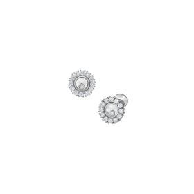 Weißgold, Ohrringe, Chopard Happy Diamonds Icons Ohrringe 83A609-1001