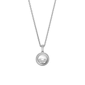 Weißgold, Halsschmuck, Chopard Happy Diamonds Icons Halskette mit Anhänger 79A018-1001