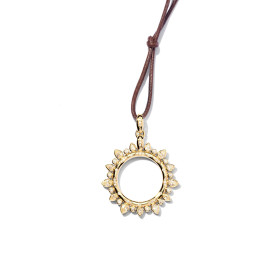 Gelbgold, Halsschmuck, Tamara Comolli SIGNATURE Anhänger Sun Classic Large, Ref: P-SIG-Sun-l-Cl-yg