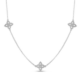         Weißgold, Halsschmuck, Roberto Coin Princess Flower Halskette ADR777CL1093_W
