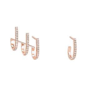 Roségold, Ohrringe, Messika Gatsby Multi-Créoles  06503-PG