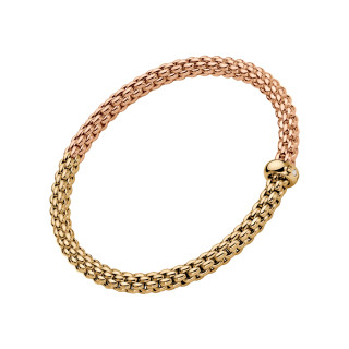 Gelbgold &amp;amp; Roségold, Armschmuck, FOPE Solo Flex'it Armband, Ref: 01M06B2_BB_3_XGX_0XS