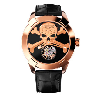 Herrenuhr, Jacob&Co PIONEER TOURBILLON SKULL, Ref: PI422.40.AF.AA.ABALA