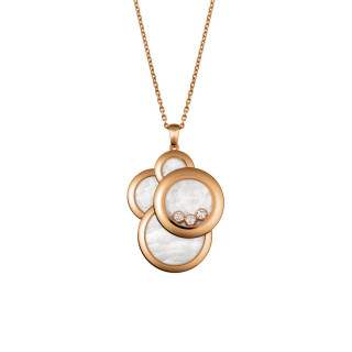 Roségold, Halsschmuck, Chopard Happy Dreams Anhänger mit Halskette, Ref: 799769-5009