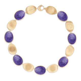 Gelbgold, Halsschmuck, Marco Bicego Lunaria Color Collier, Ref: CB2636 CIA01 Y