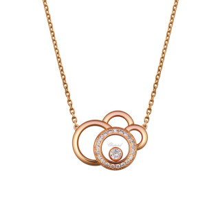Roségold, Halsschmuck, Chopard Happy Diamonds Collier, Ref: 819769-5002