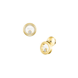 Gelbgold, Ohrringe, Chopard Happy Diamonds Icons Ohrstecker, Ref: 83A191-0001