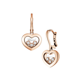 Roségold, Ohrringe, Chopard Happy Diamonds Icons Ohrhänger, Ref: 83A611-5301
