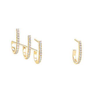 Gelbgold, Ohrringe, Messika Gatsby Multi-Créoles, Ref: 06503-YG