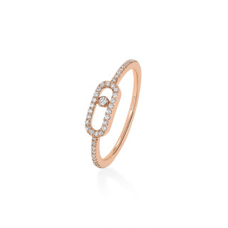 Roségold, Ringe, Messika Move Uno Pavé Ring, Ref: 05630-PG