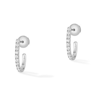 Weißgold, Ohrringe, Messika Creolen Gatsby XS, Ref: 05741-WG