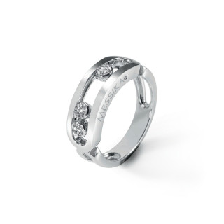 Weißgold, Ringe, Messika Move Classique Ring, Ref: 03998-WG