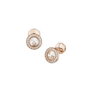 Roségold, Ohrringe, Chopard Happy Diamonds Icons Ohrstecker, Ref: 83A017-5201