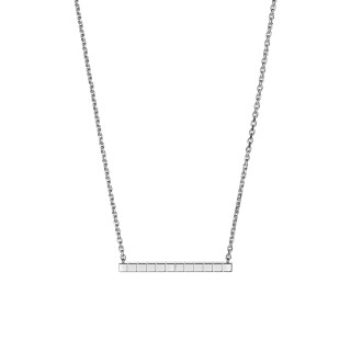 Weißgold, Halsschmuck, Chopard Ice Cube Halskette, Ref: 817702-1001