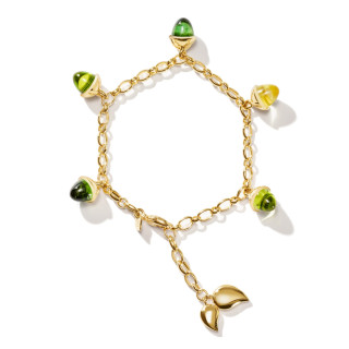 Gelbgold, Armschmuck, Tamara Comolli MIKADO Flamenco Charm Armband 'Rainforest', Ref: B-MFL-Ch-RF-yg