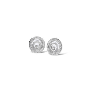Weißgold, Ohrringe, Chopard Happy Spirit Ohrstecker, Ref: 848230-1001