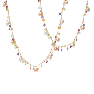 Gelbgold, Halsschmuck, Marco Bicego Paradise Halskette, Ref: CB2585 MIX114 Y